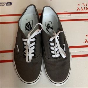 Vans grey canvas sneakers women’s size 8.5 mens 7